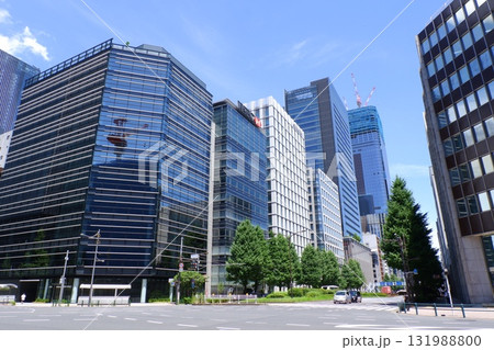 京橋一丁目交差点から見たビジネス街 京橋一丁目交差点から見たビジネス街 131988800