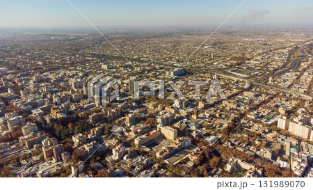 Aerial view of the city of Mendoza. Aerial view of the city of Mendoza. 131989070