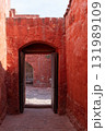 Colorful entrance to old mansion 131989109