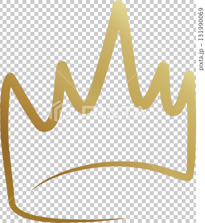 Royal crown of gold king and queen 131990069