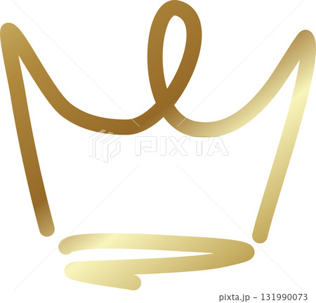 Royal crown of gold king and queen 131990073