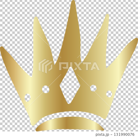 Royal crown of gold king and queen 131990076