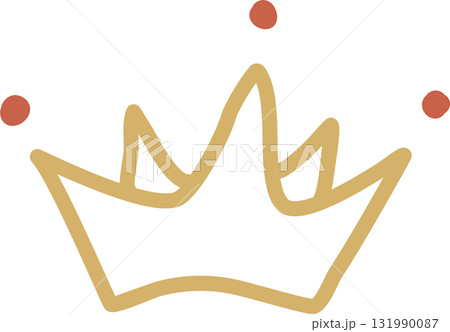 Royal crown of gold king and queen 131990087
