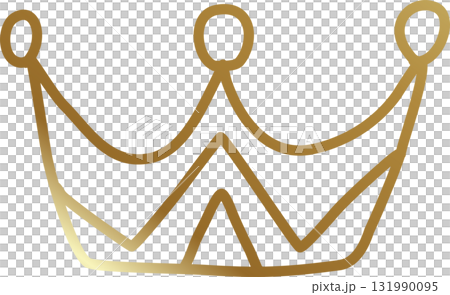 Royal crown of gold king and queen 131990095