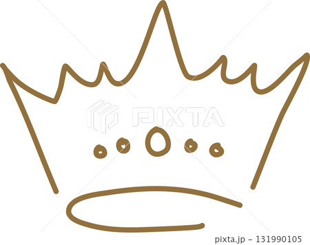 Royal crown of gold king and queen 131990105