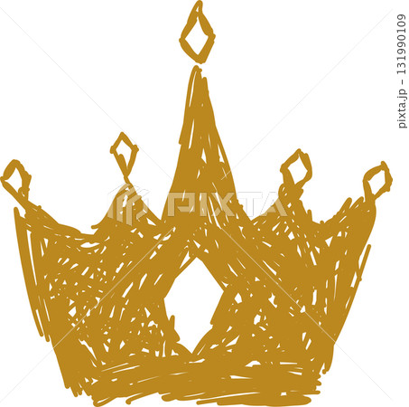 Royal crown of gold king and queen 131990109