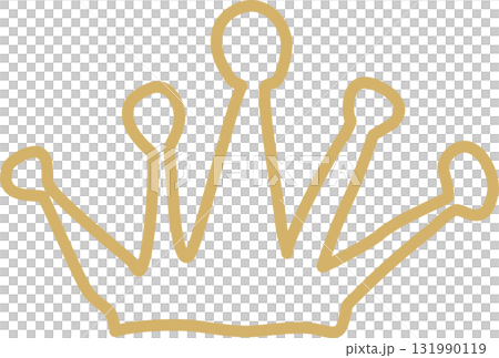 Royal crown of gold king and queen 131990119