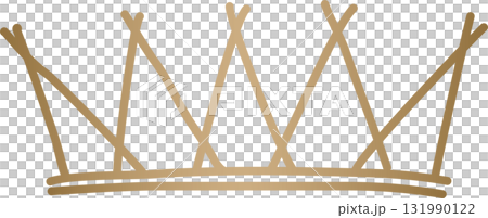 Royal crown of gold king and queen 131990122