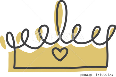 Royal crown of gold king and queen 131990123