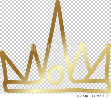 Royal crown of gold king and queen 131990124