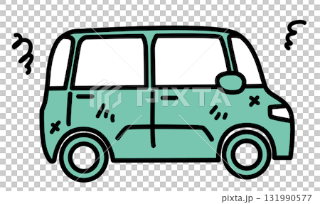 破舊的汽車_單色 破舊的汽車_單色 131990577