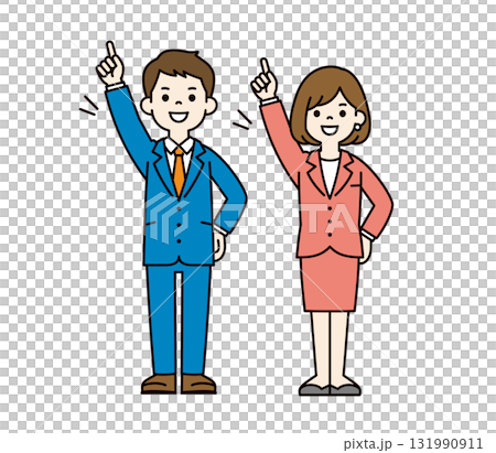 全身向量插圖集年輕和女性辦公室職員挑戰自己實現目標_顏色 131990911