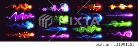 Laser and plasma blaster gun game effect of cartoon energy blast or fire beam, vector VFX set. Laser gun or plasma blaster game effects of lightning or magic energy blasts with flame shot or fireball Laser and plasma blaster gun game effect of cartoon energy blast or fire beam, vector VFX set. Laser gun or plasma blaster game effects of lightning or magic energy blasts with flame shot or fireball 131991185