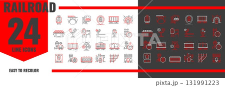 Train and subway railroad and railway icons of passenger transport, vector pictograms. Railroad and railway line icons of metro underground and tram carriage rails, engineer technician and station Train and subway railroad and railway icons of passenger transport, vector pictograms. Railroad and railway line icons of metro underground and tram carriage rails, engineer technician and station 131991223