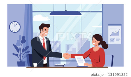 Business people shaking hands in office meeting agreement professional teamwork cooperation Business people shaking hands in office meeting agreement professional teamwork cooperation 131991822