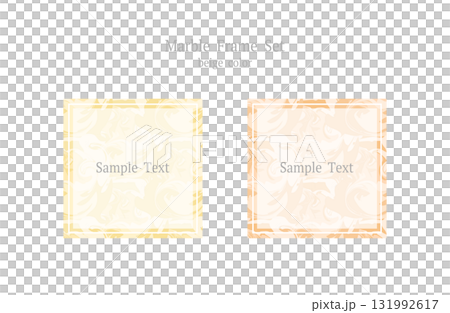 Beige Marble Frame Set 02 131992617
