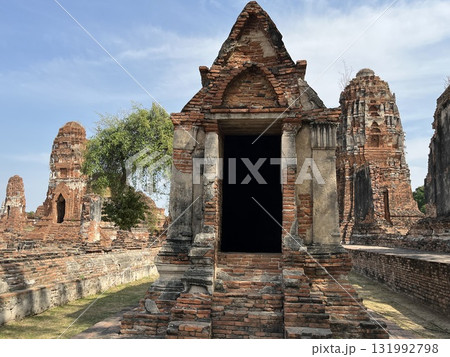 タイの世界遺産「アユタヤ」で見たワット・マハータート 131992798
