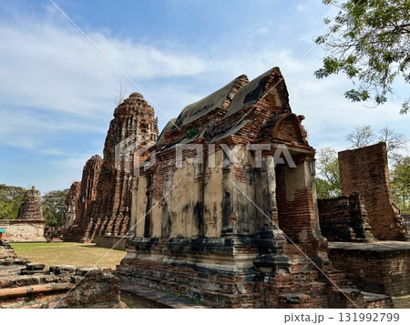 タイの世界遺産「アユタヤ」で見たワット・マハータート 131992799