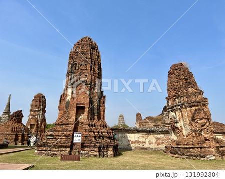 タイの世界遺産「アユタヤ」で見たワット・マハータート 131992804