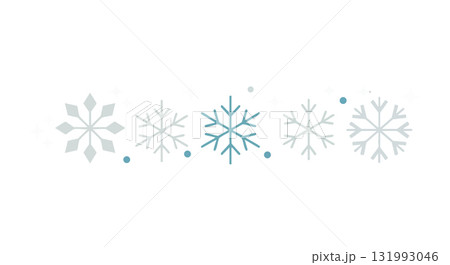Snowflake icons in blue and gray colors vector illustration with winter theme and delicate design 131993046
