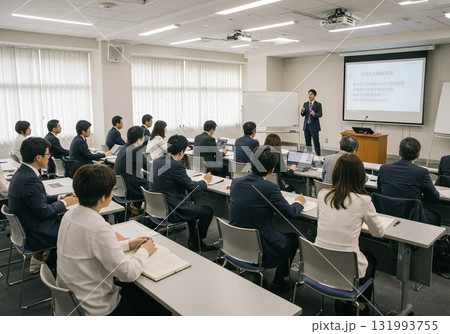 「セミナーを受ける社長たち」「セミナー風景」 131993755