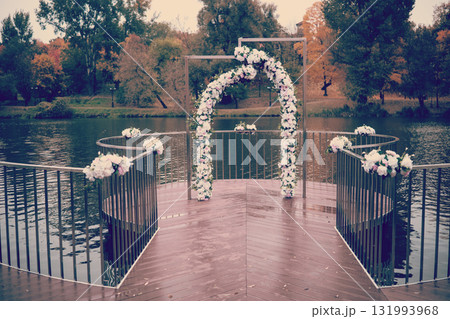 Flower arch for wedding events Flower arch for wedding events 131993968