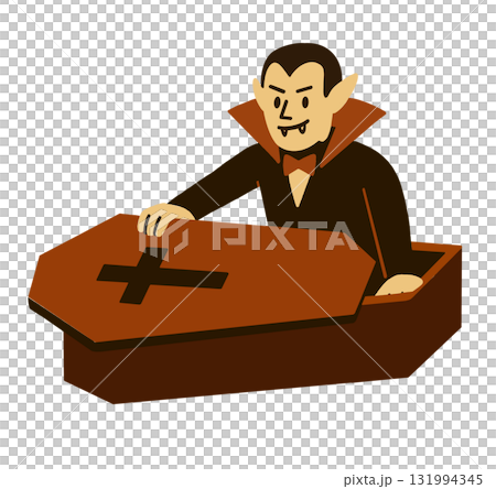 棺材裡的吸血鬼插圖 棺材裡的吸血鬼插圖 131994345