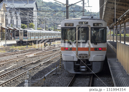 甲府駅に停車する身延線の電車 甲府駅に停車する身延線の電車 131994354