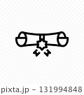 Graduate diploma vector line design 131994848