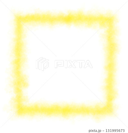 Yellow glowing smoky square frame with transparent background for mystical, magical or sci fi themed digital illustrations Yellow glowing smoky square frame with transparent background for mystical, magical or sci fi themed digital illustrations 131995673