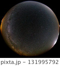 魚眼レンズで撮影した昇る夏の天の川 131995792