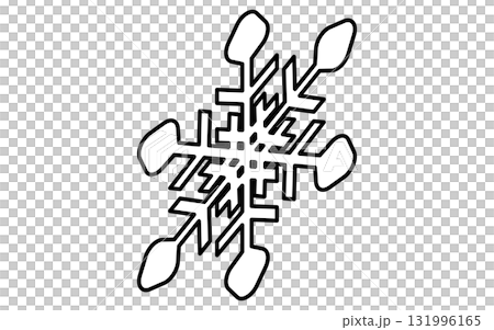 Isometric illustration of a snowflake line icon Isometric illustration of a snowflake line icon 131996165