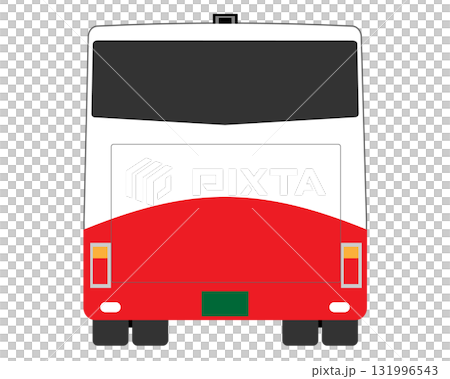 Tourist bus seen from behind 131996543