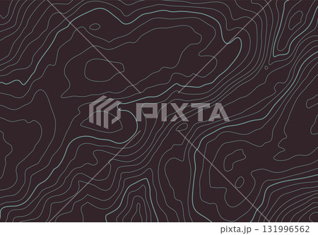 Topographic map background with altitude lines. Abstract terrain topography with elevation levels of the relief Topographic map background with altitude lines. Abstract terrain topography with elevation levels of the relief 131996562
