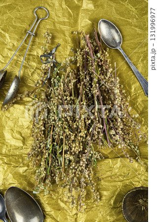 Dried wildflowers wormwood, homeopathic herbs. Dried wildflowers wormwood, homeopathic herbs. 131996977