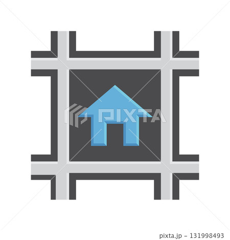 Real estate property vector icon design element. 131998493