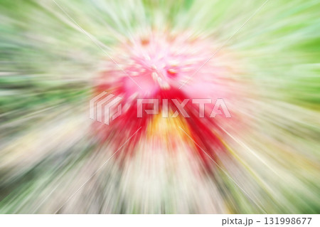 Motioned blurred photo of fly agaric mushroom, abstract background. 131998677