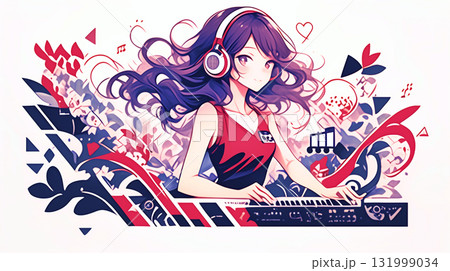 音楽好きの女の子 131999034