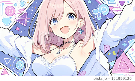 微笑みかける女の子 131999120