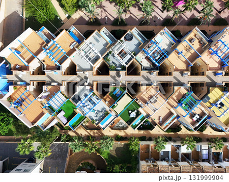 Top-down view of Mediterranean residential complex in Cabo Roig 131999904