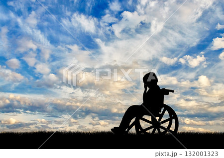 Beautiful cloudy evening sky 132001323