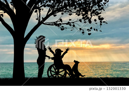 Beautiful sea sunset cloudy sky Beautiful sea sunset cloudy sky 132001330