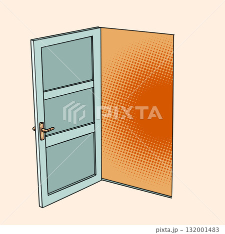 Open door. New opportunities for business and clients. Security and personal data collection issues. Open door. New opportunities for business and clients. Security and personal data collection issues. 132001483