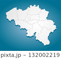 Creative map of country Belgium divided on regions 132002219