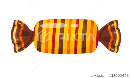 Candy in bright wrapping. flat vector style. Candy in bright wrapping. flat vector style. 132003448