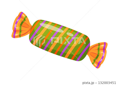 Candy in bright wrapping. flat vector style. Candy in bright wrapping. flat vector style. 132003451