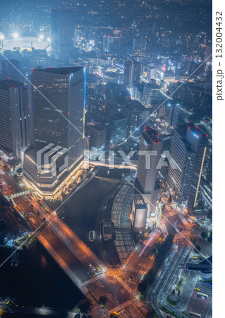 横浜ランドマークタワーから望む桜木町方面の夜景 横浜ランドマークタワーから望む桜木町方面の夜景 132004432