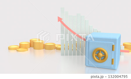 The Safe deposit box for Earn or Business concept 3d Rendering. The Safe deposit box for Earn or Business concept 3d Rendering. 132004795