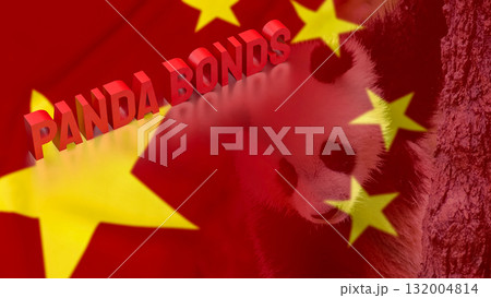 The Panda Bonds for Chinese Business concept 3d Rendering. The Panda Bonds for Chinese Business concept 3d Rendering. 132004814