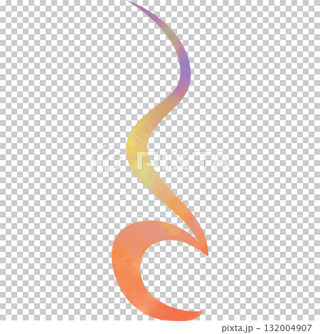 綺麗な水彩模様の4分休符のアイコンのイメージのイラスト 132004907